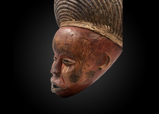 MASCHERA Mwana Pwo Culture Tshokwé, Repubblica Democratica del Congo