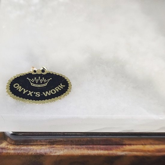 1960 Magnifique Coffret en Onyx. Fabriqué en Italie