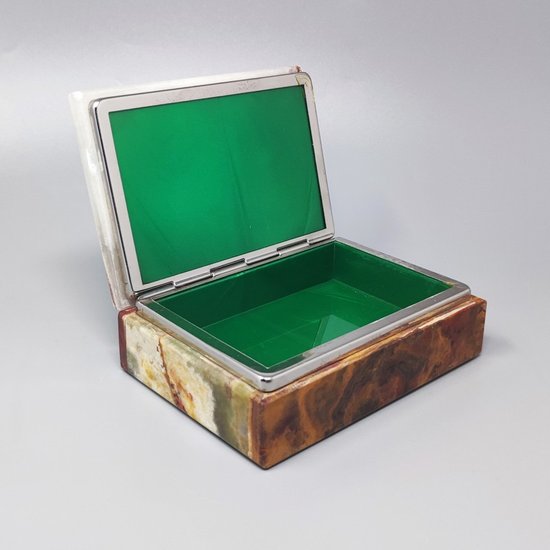 1960 Magnifique Coffret en Onyx. Fabriqué en Italie