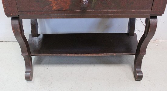 Small Pine and Varnish Cracked Chiffonnier - 1920