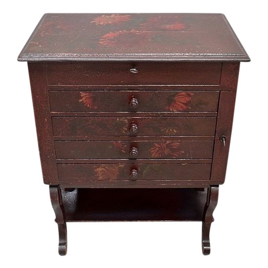 Small Pine and Varnish Cracked Chiffonnier - 1920