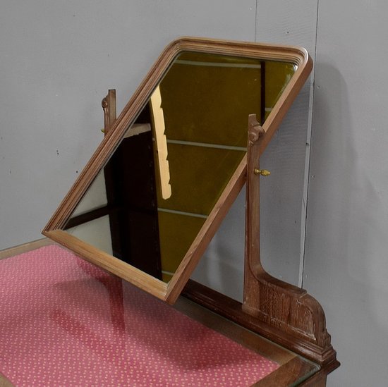 Solid walnut dressing table, Louis XVI style - 1900 / 1920