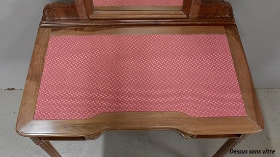 Solid walnut dressing table, Louis XVI style - 1900 / 1920