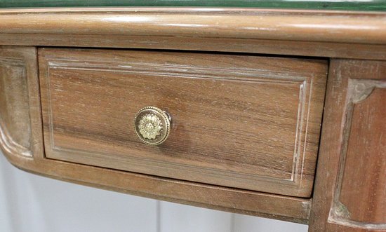 Solid walnut dressing table, Louis XVI style - 1900 / 1920
