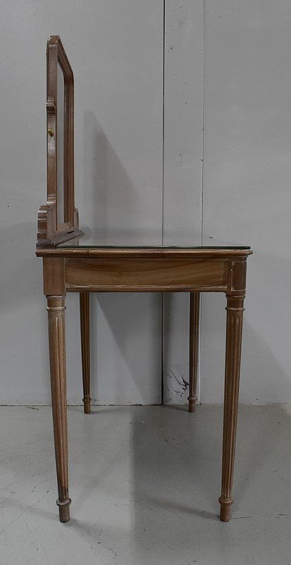 Solid walnut dressing table, Louis XVI style - 1900 / 1920