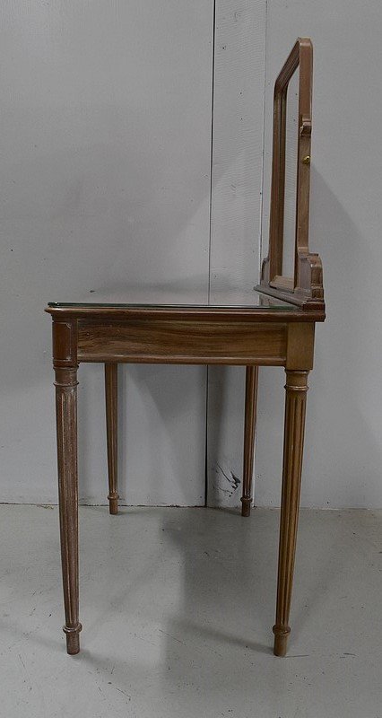 Solid walnut dressing table, Louis XVI style - 1900 / 1920
