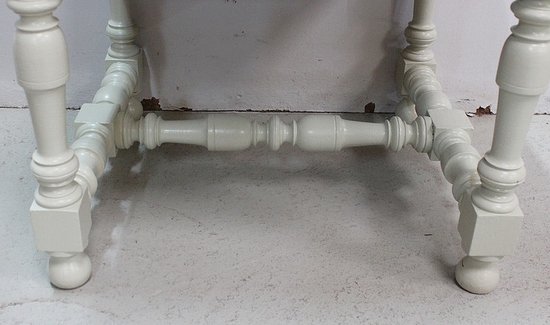 Sgabello in tela e legno, gusto Luigi XIV - Fine del XIX secolo