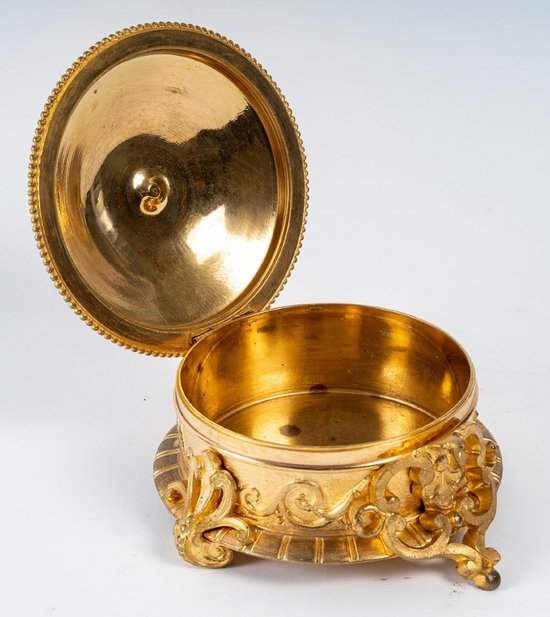 Scatola per gioielli in bronzo e smalto cloisonné Fine del XIX secolo
