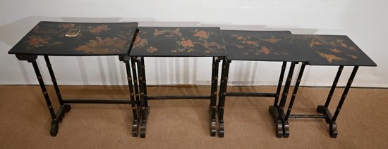 Set of 4 Nesting Tables, Napoleon III taste - End of XIXth century