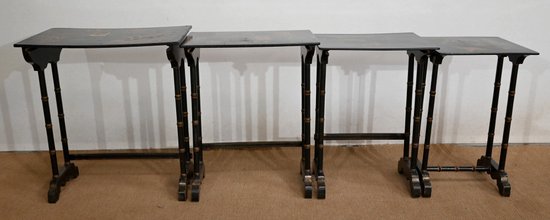 Set of 4 Nesting Tables, Napoleon III taste - End of XIXth century