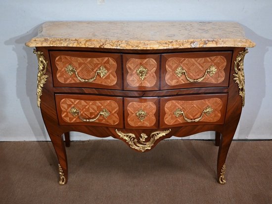 Commode Sauteuse, style Transition Louis XIV / Louis XV – Fin XIXe