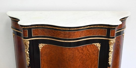 Buffet d’appui en Loupe de Thuya, époque Napoléon III – Milieu XIXe