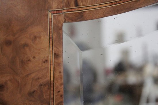 Miroir en Loupe de Thuya, goût Louis XVI – Début XXe