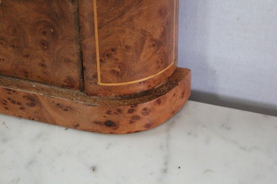 Miroir en Loupe de Thuya, goût Louis XVI – Début XXe