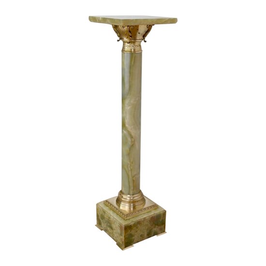 Onyx and Bronze Column - 2nd half XIXth century