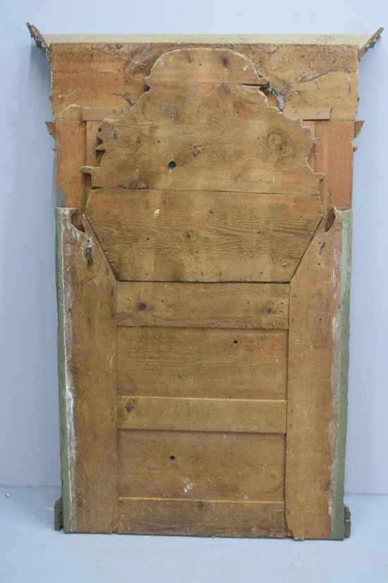 Trumeau In Lacquered And Gilded Wood XIXth