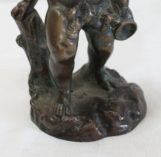 Bronze de Bacchus enfant, par E. Pasteur - XIXe
