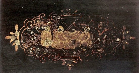 Travel box with Japanese decoration, Napoleon III period - Mid 19th century