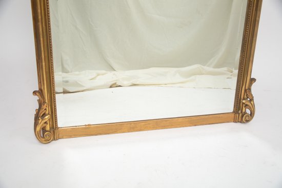 Gilded mirror Louis XV style 19th rocaille 134x114cm