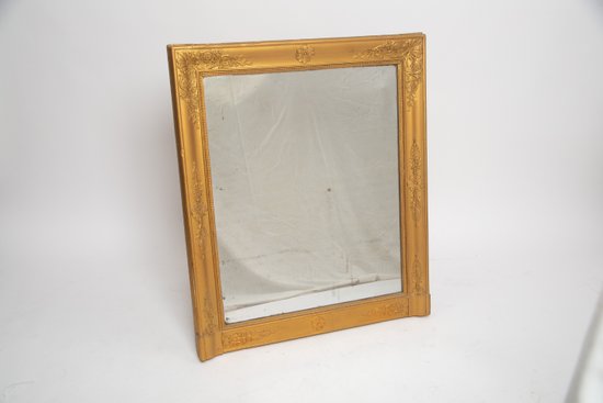 Ancien miroir doré au mercure