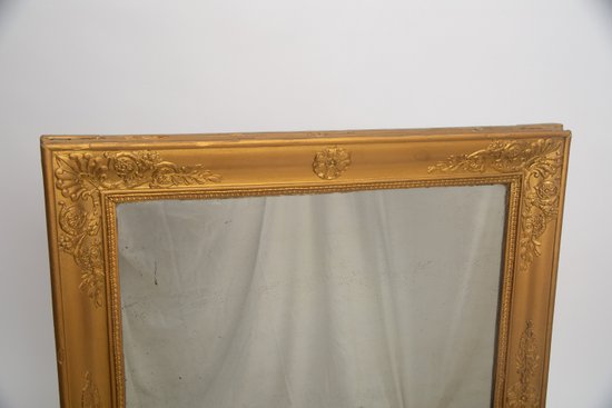 Ancien miroir doré au mercure
