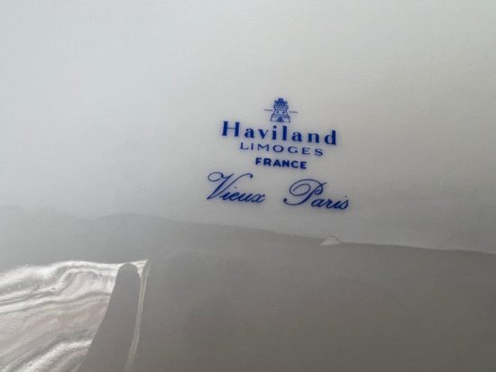 6 assiettes plates porcelaine Haviland Limoges Vieux Paris