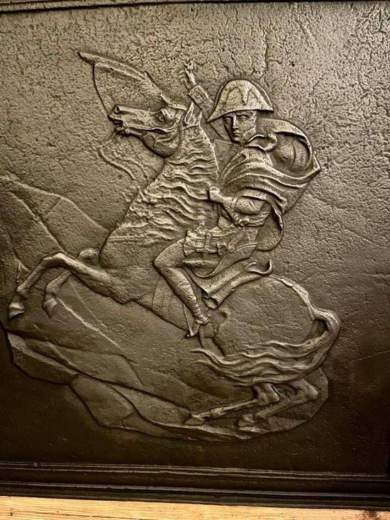 Kaminplatte Kaiser Napoleon Bonaparte zu Pferd 19.