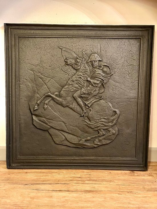 Kaminplatte Kaiser Napoleon Bonaparte zu Pferd 19.