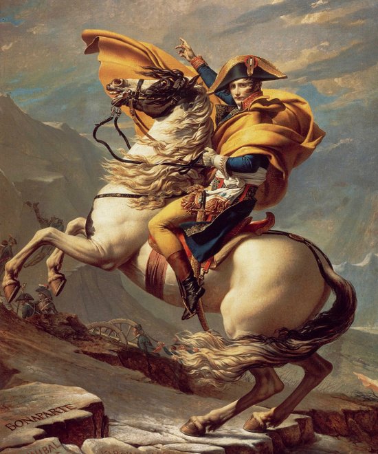 Kaminplatte Kaiser Napoleon Bonaparte zu Pferd 19.