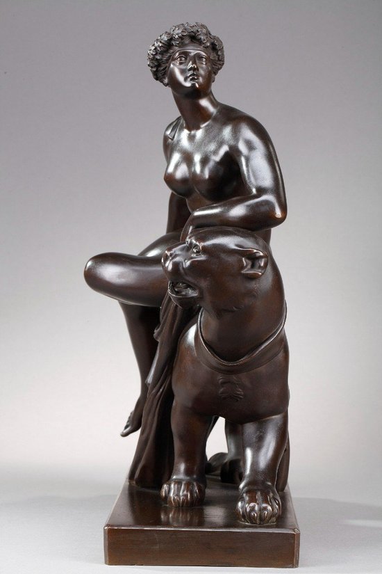Arianna in bronzo che cavalca una pantera, secondo Johann Heinrich Dannecker