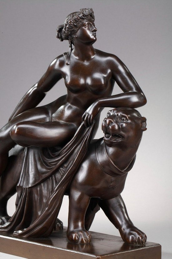 Arianna in bronzo che cavalca una pantera, secondo Johann Heinrich Dannecker