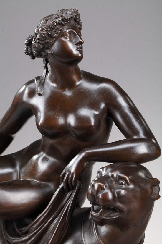 Arianna in bronzo che cavalca una pantera, secondo Johann Heinrich Dannecker