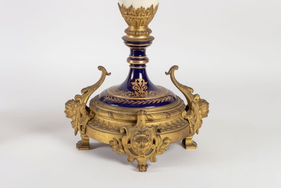 Pair Of Very Fine Porcelain Vases From Sèvres 19th Century