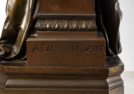 Figure En Bronze Melodie d'Albert Ernest Carrier Belleuse