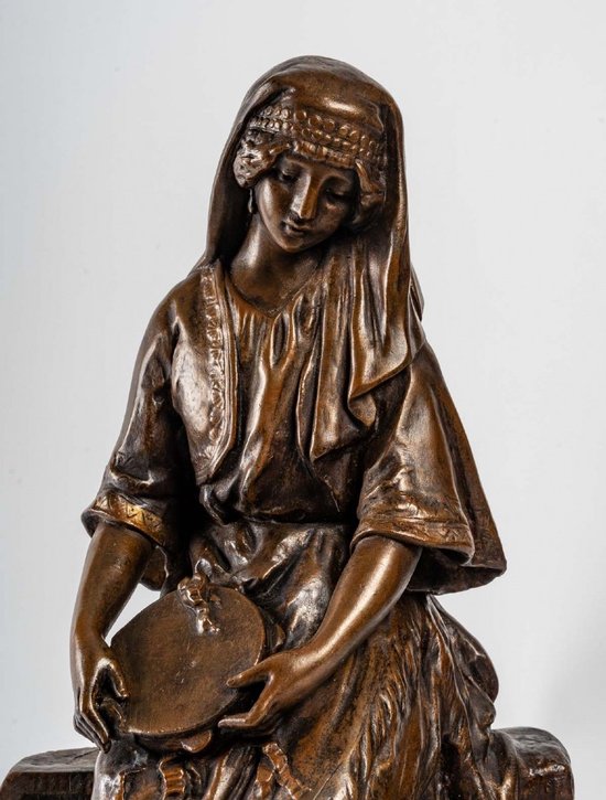 The Young Shepherdess By Mednat, 1900