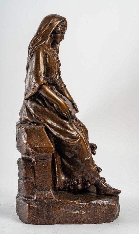 The Young Shepherdess By Mednat, 1900