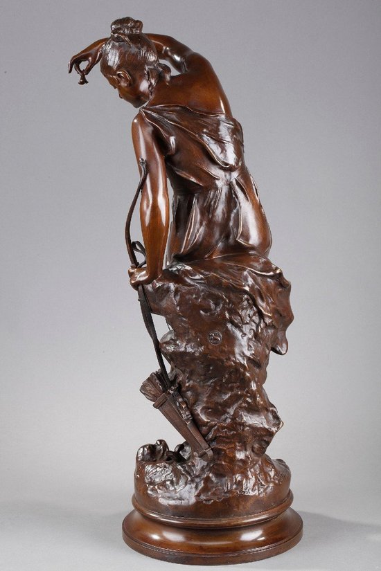"LA NINFA DI DIANE" IN BRONZO, DA LUCIE SIGNORET-LEDIEU