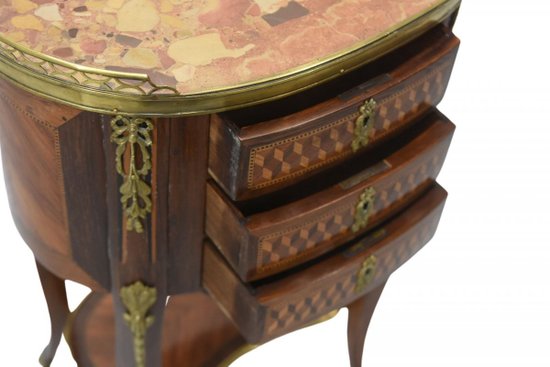 Table De Chevet Style Louis XVI Acajou époque XIXème