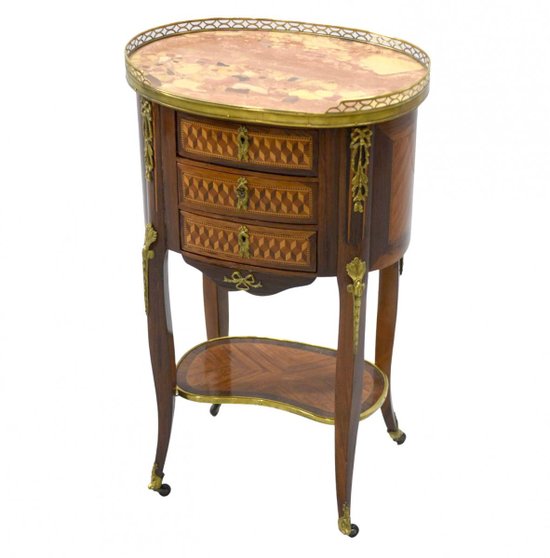 Table De Chevet Style Louis XVI Acajou époque XIXème