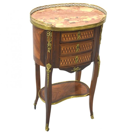 Table De Chevet Style Louis XVI Acajou époque XIXème
