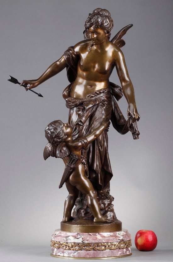 Scultura " Psiche e amore " Firmato Jean Bulio