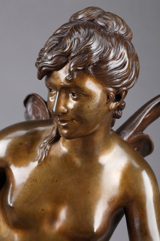 Scultura " Psiche e amore " Firmato Jean Bulio