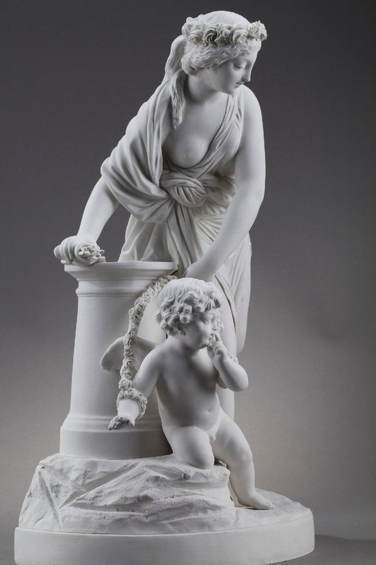 Cookie "Love disarmed by a Vestal" after Louis-Simon Boizot