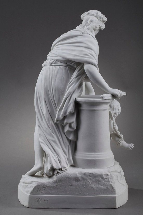 Cookie "Love disarmed by a Vestal" after Louis-Simon Boizot