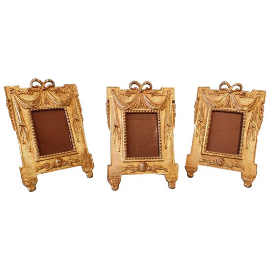 Set Of Three Gilded Bronze Frames