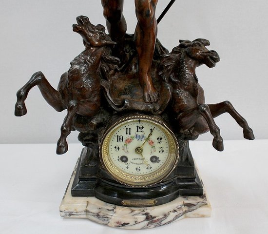 3 Piece Spelter Fireplace Set - Early 20th Century