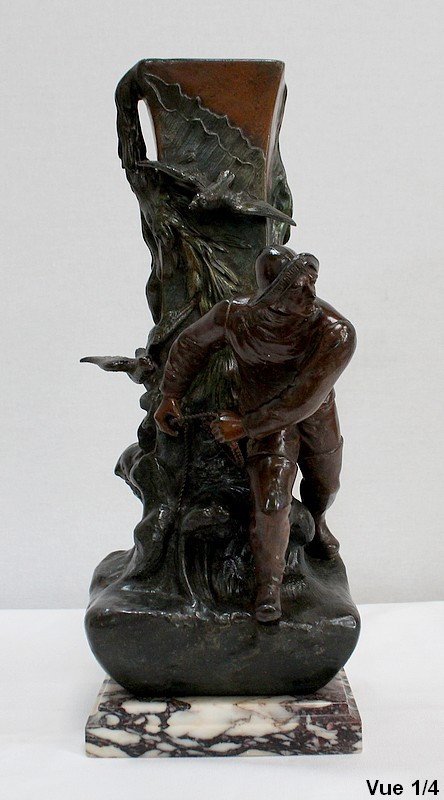 3 Piece Spelter Fireplace Set - Early 20th Century