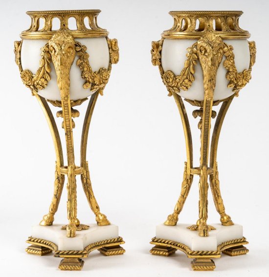 Pair Of Perfume Burners XIXth Century