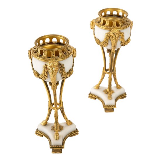 Pair Of Perfume Burners XIXth Century