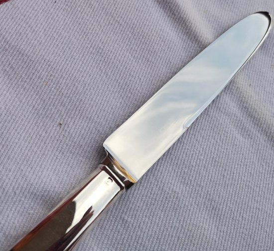Tafelmesser mit Silbergriff, Minerva-Stempel ODIOT Modell Stil "vieux paris".